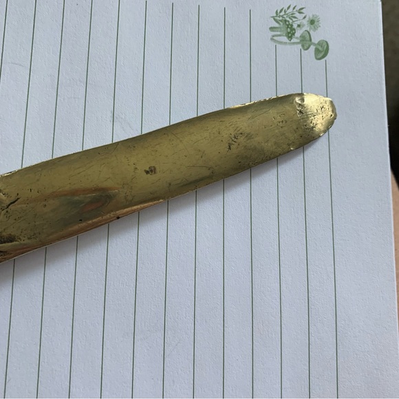 Vintage brass elephant head letter opener - Picture 5 of 5